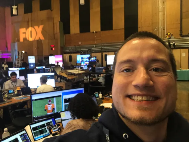 FOX control room during a live broadcast